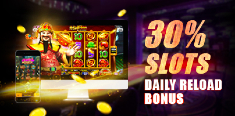 30% Slots Daily Reload Bonus